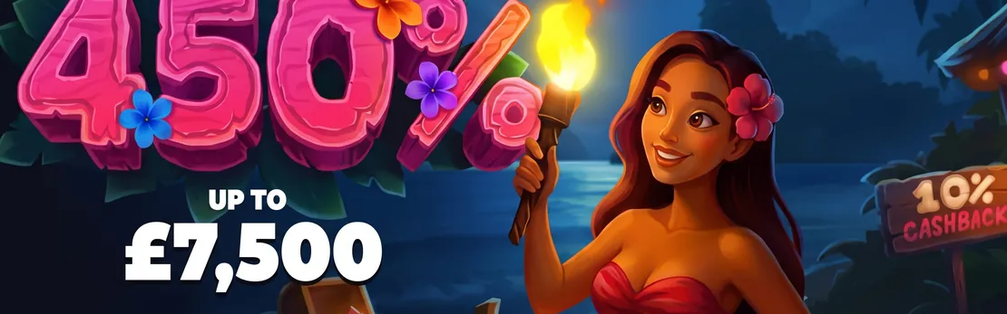 Seven Casino: 450% slots package at 10x wagering